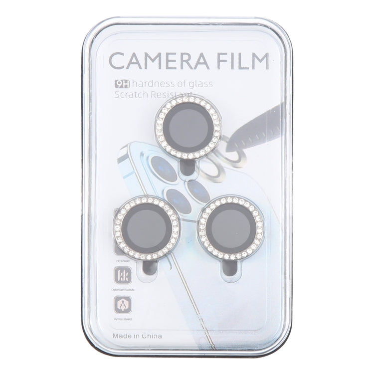 For iPhone 16 Pro / 16 Pro Max 9H Point Drill Camera Lens Protector Ring