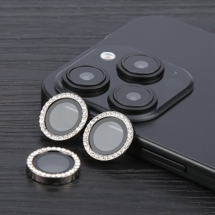 For iPhone 16 Pro / 16 Pro Max 9H Point Drill Camera Lens Protector Ring