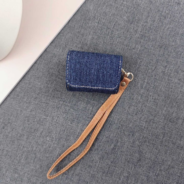 For AirPods Pro 2 Cowboy Fabric Texture PU Headset Protective Bag