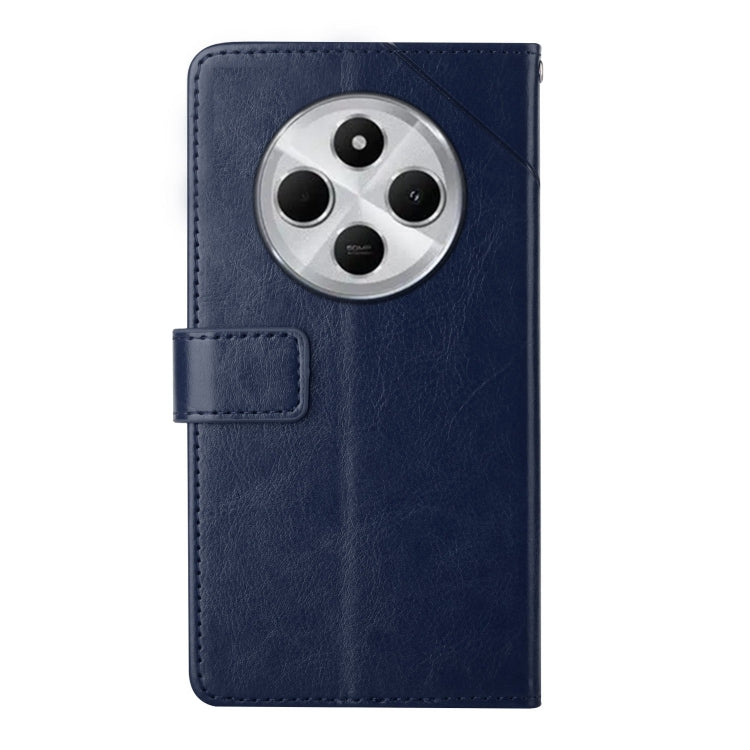 For Redmi 14C 4G Y-shaped Pattern Flip Leather Phone Case