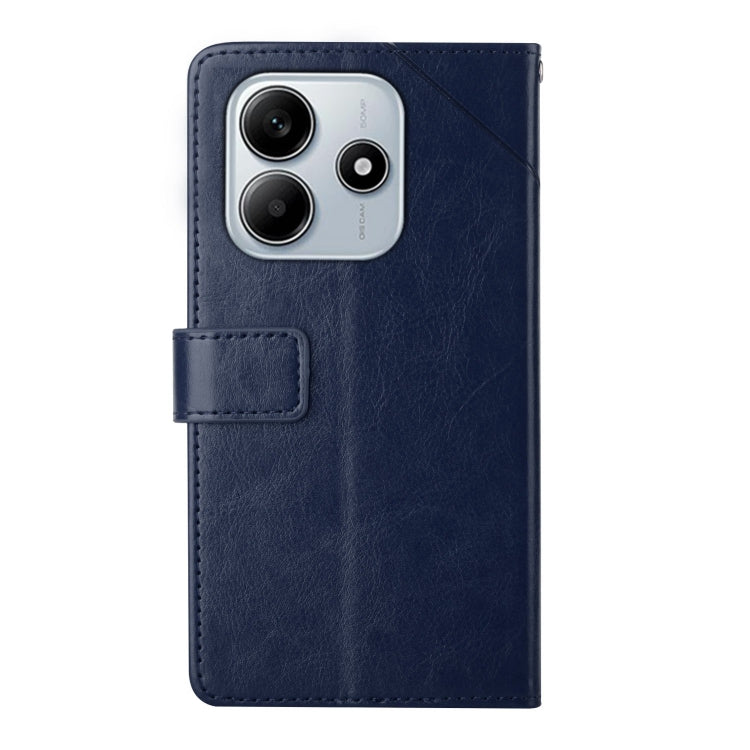 For Redmi Note 14 5G Y-shaped Pattern Flip Leather Phone Case