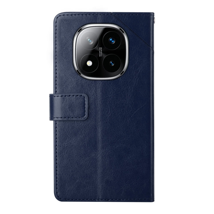 For Redmi Note 14 Pro+ 5G Y-shaped Pattern Flip Leather Phone Case