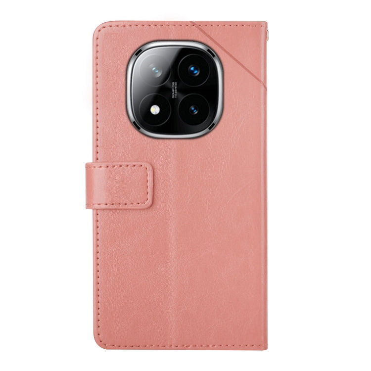 For Redmi Note 14 Pro+ 5G Y-shaped Pattern Flip Leather Phone Case