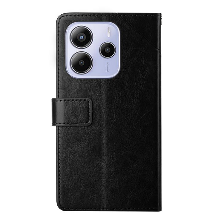 For Redmi Note 14 4G 164.84mm EU Version Y-shaped Pattern Flip Leather Phone Case