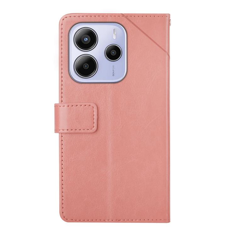 For Redmi Note 14 4G 164.84mm EU Version Y-shaped Pattern Flip Leather Phone Case