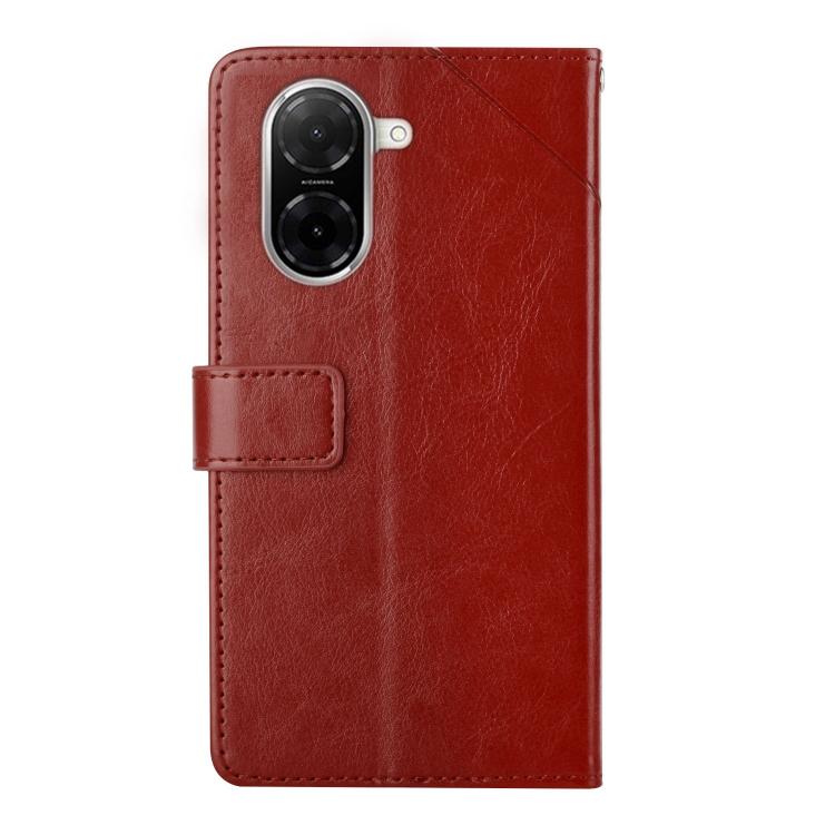 For Redmi A5 4G 171.7mm / Poco C71 Y-shaped Pattern Flip Leather Phone Case