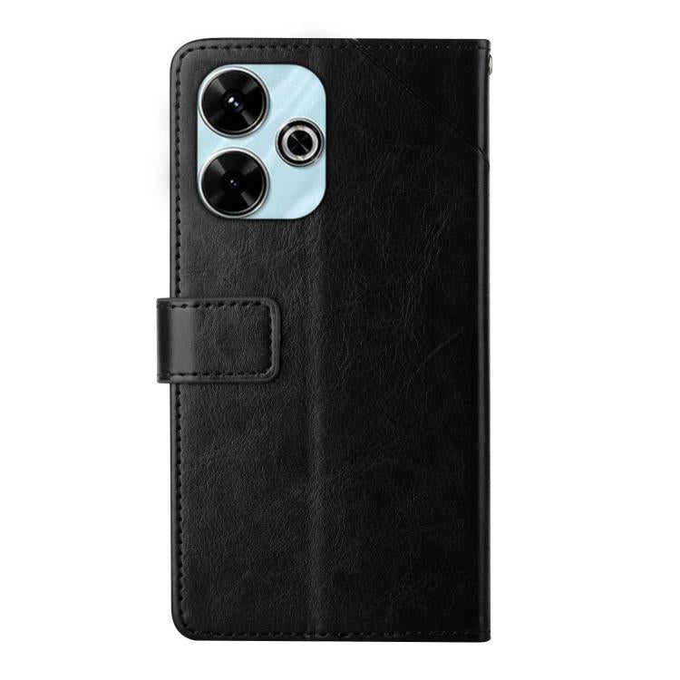 For Redmi 13x Y-shaped Pattern Flip Leather Phone Case