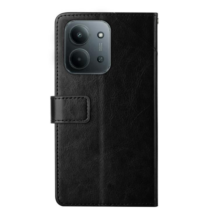 For Redmi 15C 5G / 4G Global 171mm Y-shaped Pattern Flip Leather Phone Case