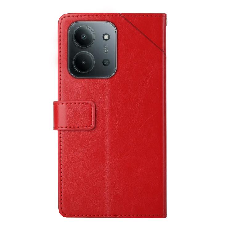 For Redmi 15C 5G / 4G Global 171mm Y-shaped Pattern Flip Leather Phone Case