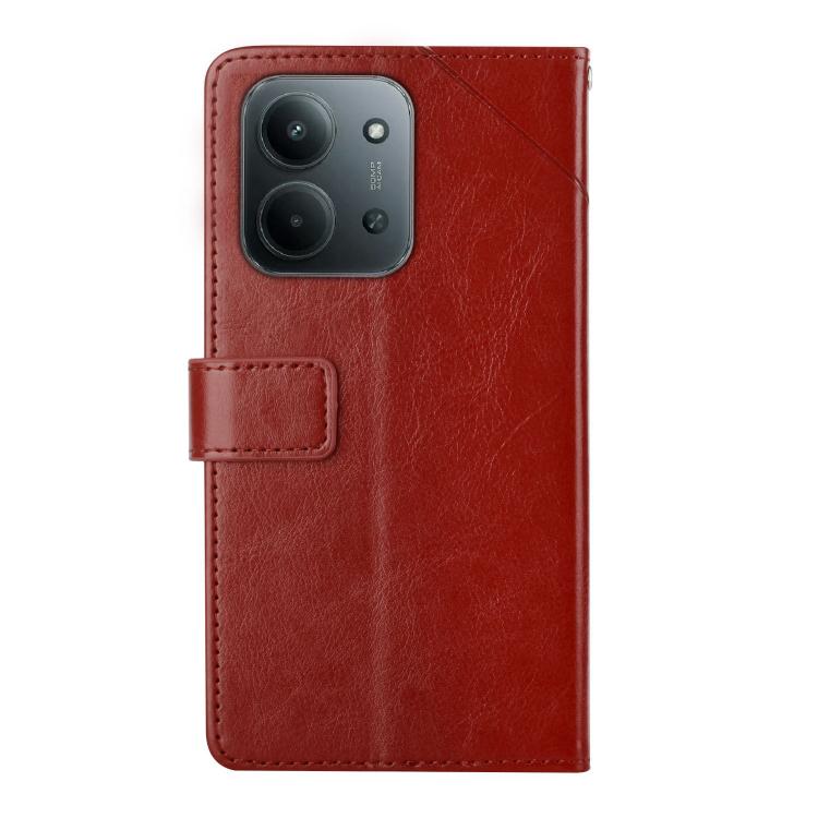 For Redmi 15C 5G / 4G Global 171mm Y-shaped Pattern Flip Leather Phone Case