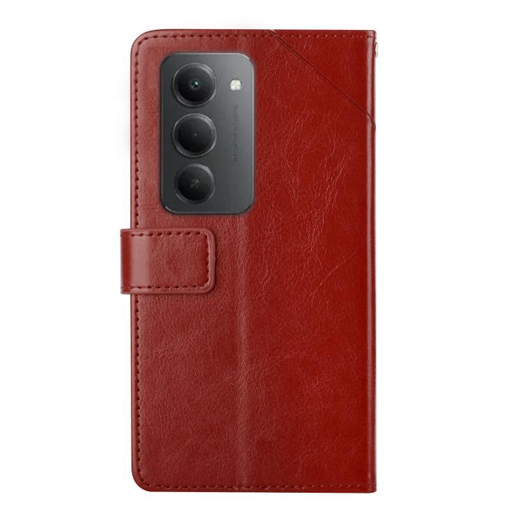 For Redmi 15 5G Global / 15 4G SEA Y-shaped Pattern Flip Leather Phone Case