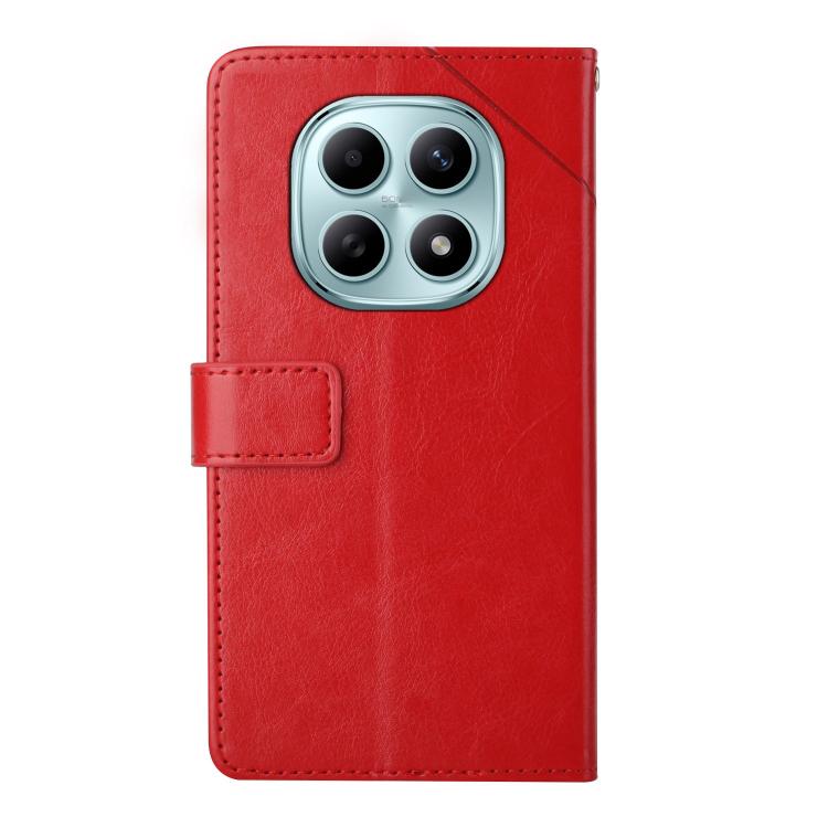 For Redmi Note 15 Pro 4G Global 163.2mm Y-shaped Pattern Flip Leather Phone Case
