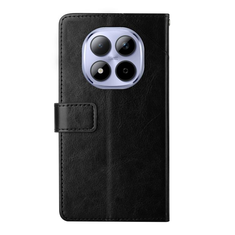For Redmi Note 15 Pro+ 5G Global 163.3mm Y-shaped Pattern Flip Leather Phone Case