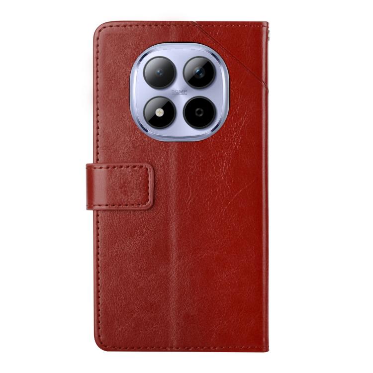 For Redmi Note 15 Pro+ 5G Global 163.3mm Y-shaped Pattern Flip Leather Phone Case