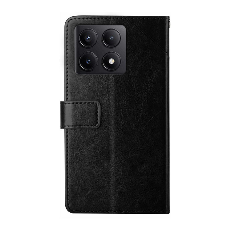 For Xiaomi 14T 5G Global Y-shaped Pattern Flip Leather Phone Case