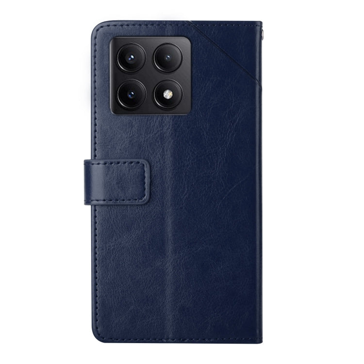 For Xiaomi 14T 5G Global Y-shaped Pattern Flip Leather Phone Case