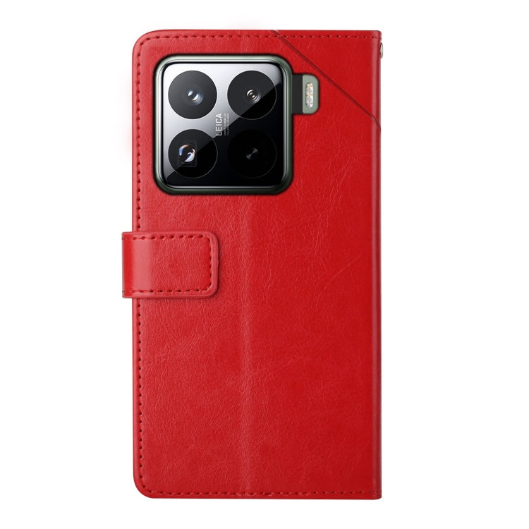 For Xiaomi 15 Pro Y-shaped Pattern Flip Leather Phone Case