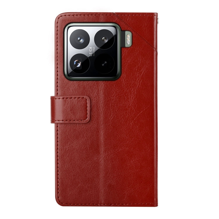 For Xiaomi 15 Pro Y-shaped Pattern Flip Leather Phone Case