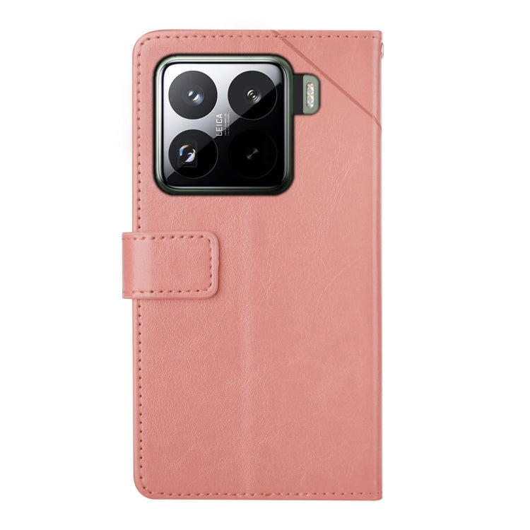For Xiaomi 15 Y-shaped Pattern Flip Leather Phone Case