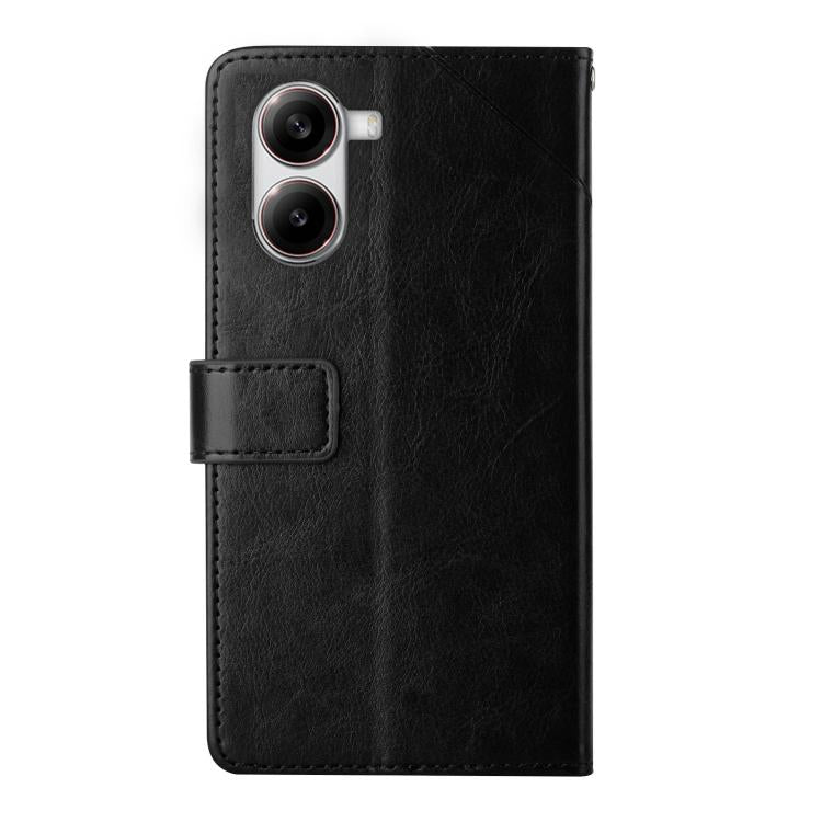 For Xiaomi Poco X7 Pro Y-shaped Pattern Flip Leather Phone Case