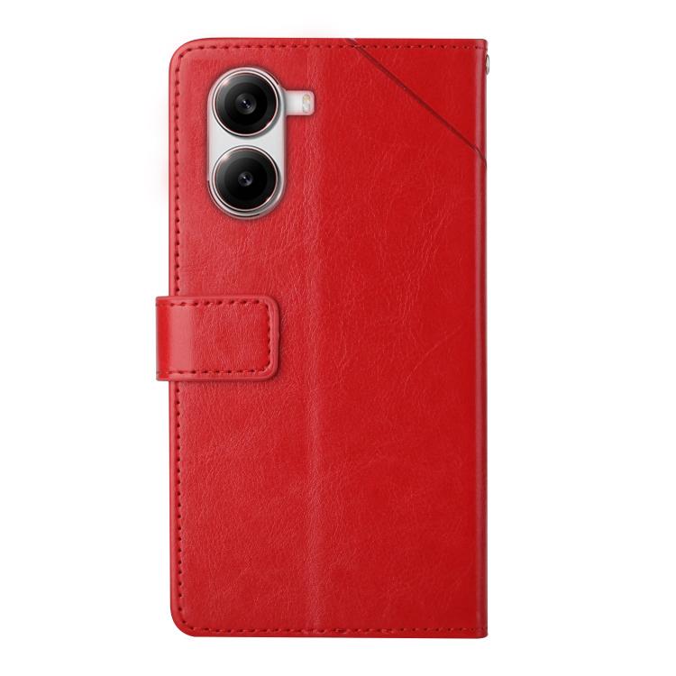 For Xiaomi Poco X7 Pro Y-shaped Pattern Flip Leather Phone Case