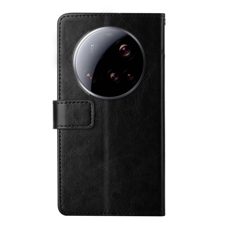 For Xiaomi 15 Ultra Y-shaped Pattern Flip Leather Phone Case