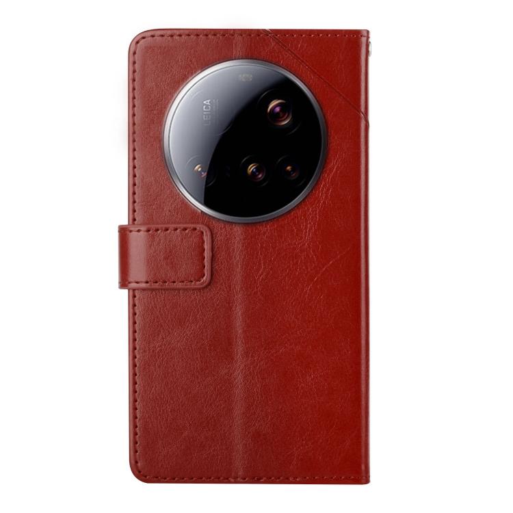 For Xiaomi 15 Ultra Y-shaped Pattern Flip Leather Phone Case
