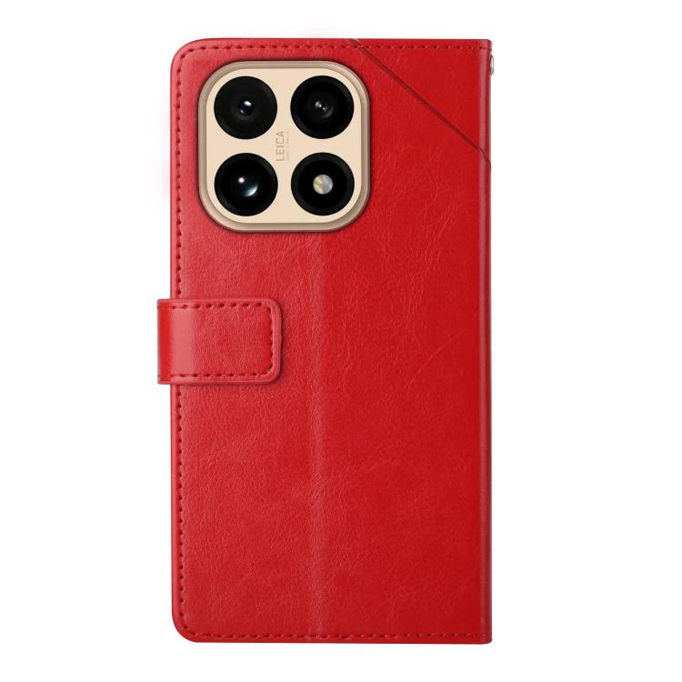 For Xiaomi 15T Y-shaped Pattern Flip Leather Phone Case