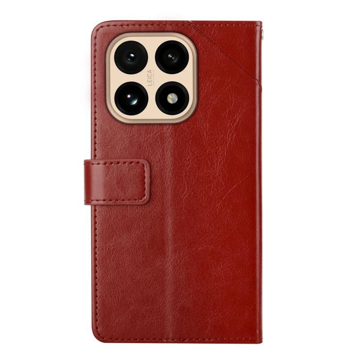 For Xiaomi 15T Y-shaped Pattern Flip Leather Phone Case