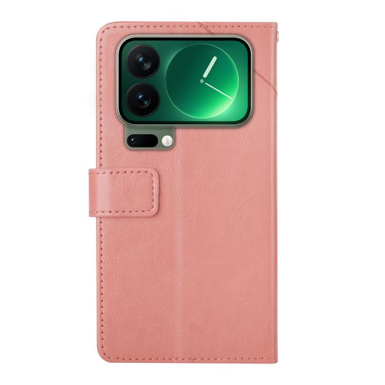 For Xiaomi 17 Pro Max Y-shaped Pattern Flip Leather Phone Case