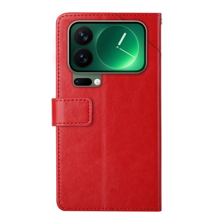 For Xiaomi 17 Pro Y-shaped Pattern Flip Leather Phone Case