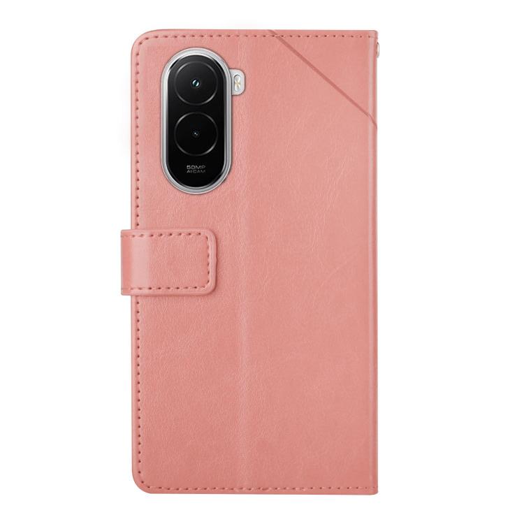 For Xiaomi Poco M7 4G 169mm Y-shaped Pattern Flip Leather Phone Case