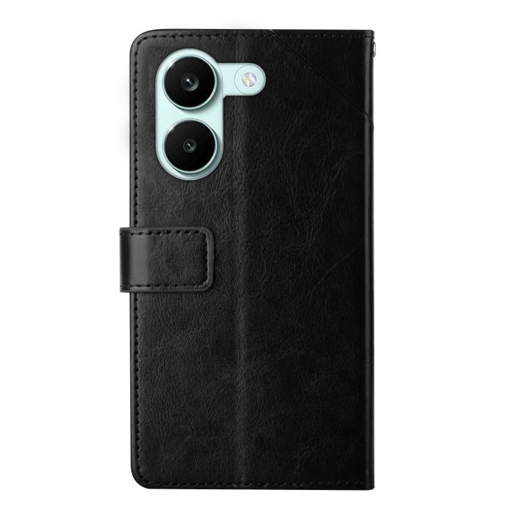 For Xiaomi Poco X8 Pro 5G Y-shaped Pattern Flip Leather Phone Case
