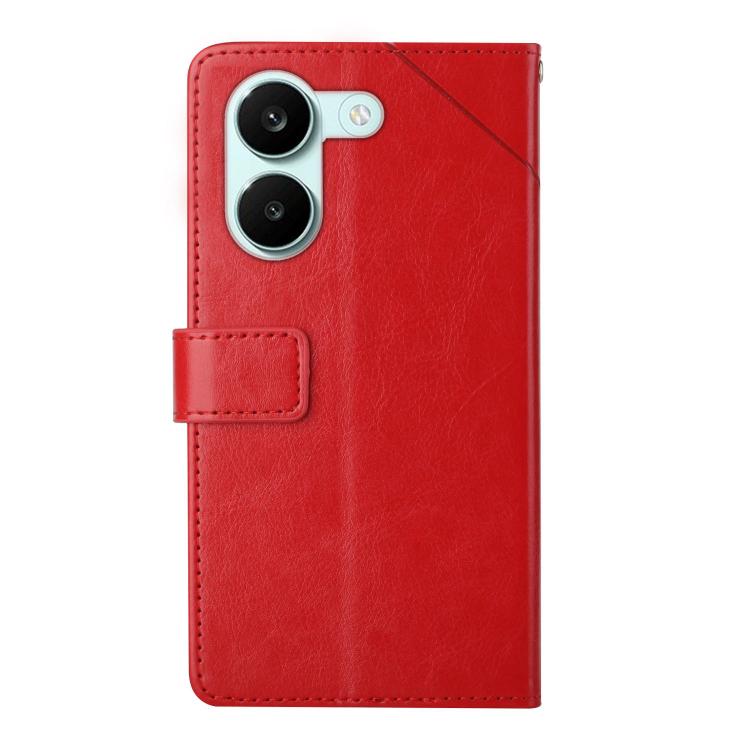 For Xiaomi Poco X8 Pro 5G Y-shaped Pattern Flip Leather Phone Case