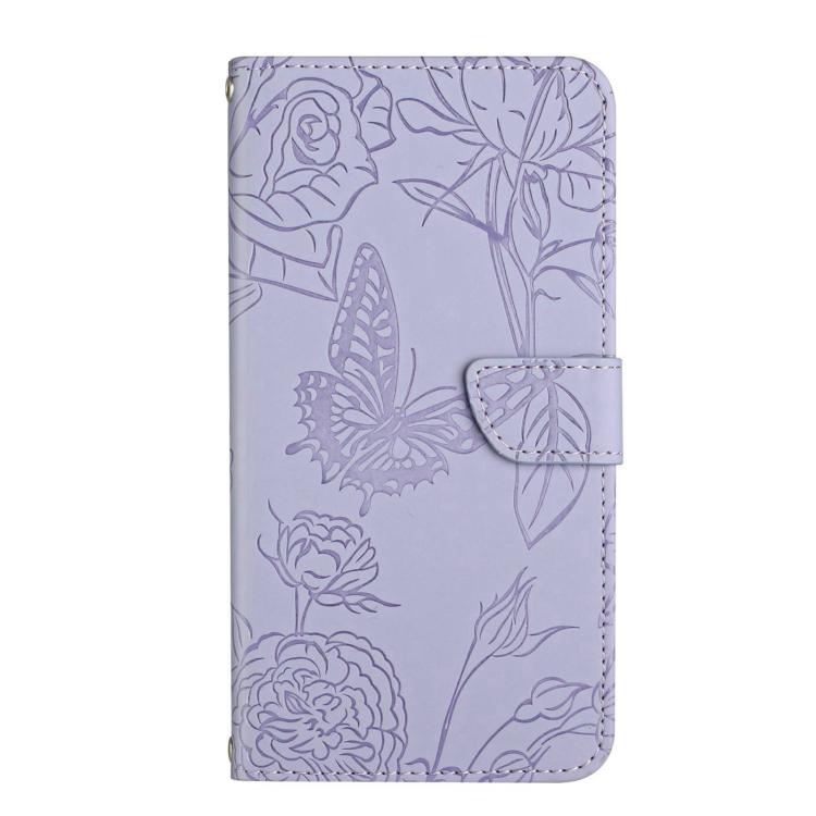 For Redmi Note 14 Pro 4G Skin Feel Butterfly Embossed Flip Leather Phone Case