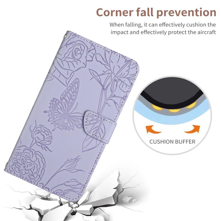 For Redmi Note 14 4G 164.84mm EU Version Skin Feel Butterfly Embossed Flip Leather Phone Case