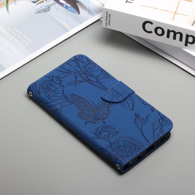 For Redmi 13x Skin Feel Butterfly Embossed Flip Leather Phone Case