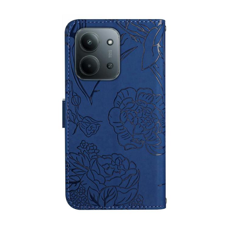 For Redmi 15C 5G / 4G Global 171mm Skin Feel Butterfly Embossed Flip Leather Phone Case