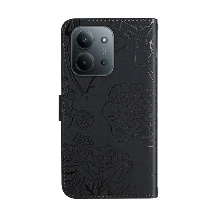 For Redmi 15C 5G / 4G EU 173mm Skin Feel Butterfly Embossed Flip Leather Phone Case