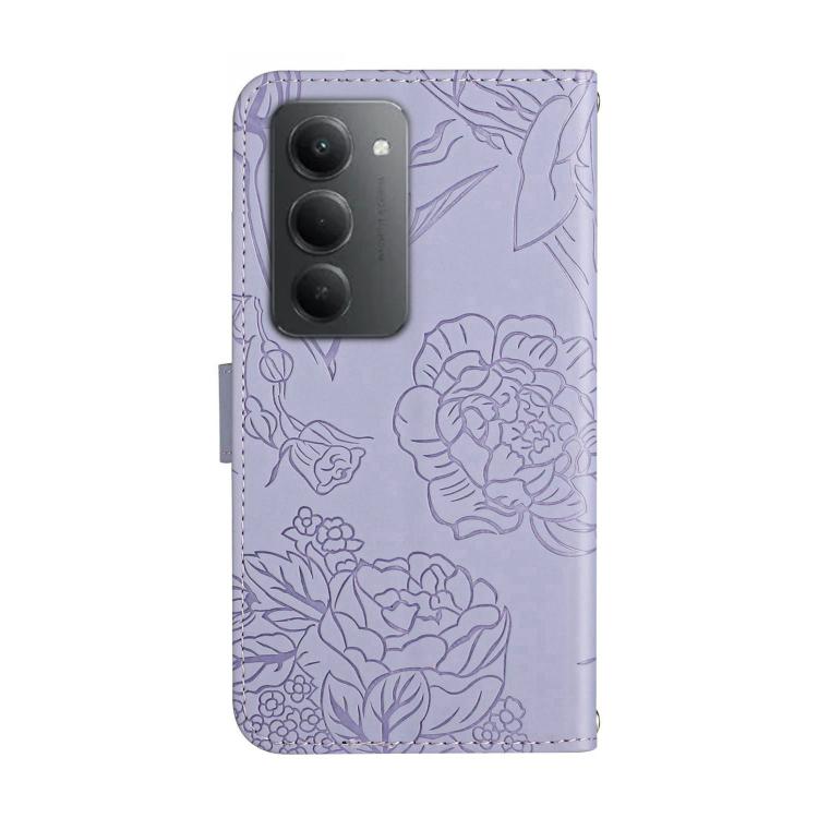 For Redmi 15 5G Global / 15 4G SEA Skin Feel Butterfly Embossed Flip Leather Phone Case