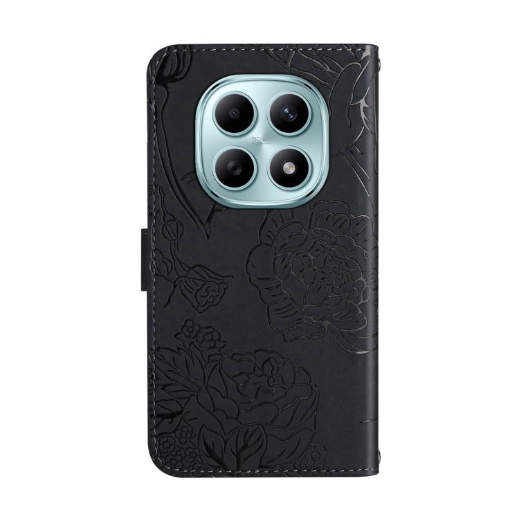 For Redmi Note 15 5G Global 164mm Skin Feel Butterfly Embossed Flip Leather Phone Case