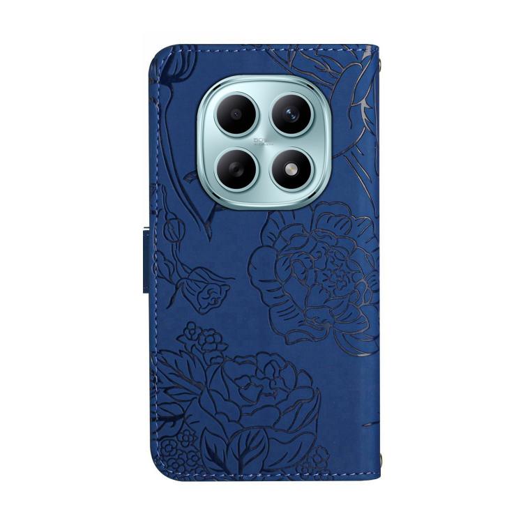 For Redmi Note 15 5G Global 164mm Skin Feel Butterfly Embossed Flip Leather Phone Case