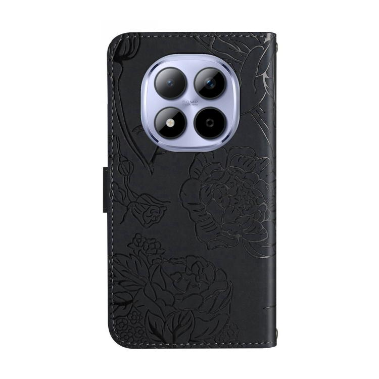 For Redmi Note 15 Pro 5G Global 163.6mm Skin Feel Butterfly Embossed Flip Leather Phone Case