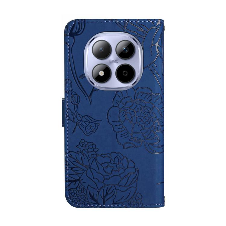 For Redmi Note 15 Pro+ 5G Global 163.3mm Skin Feel Butterfly Embossed Flip Leather Phone Case