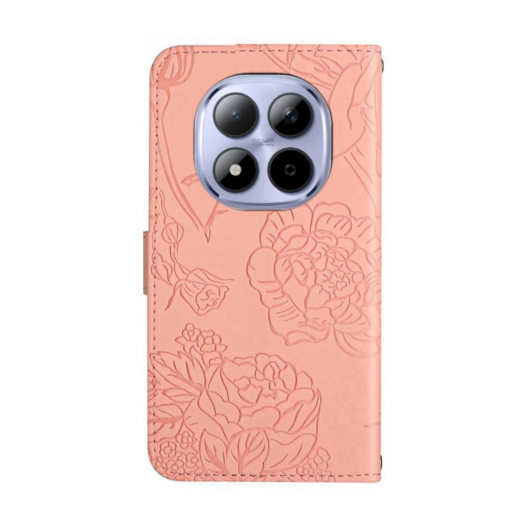 For Redmi Note 15 Pro+ 5G Global 163.3mm Skin Feel Butterfly Embossed Flip Leather Phone Case