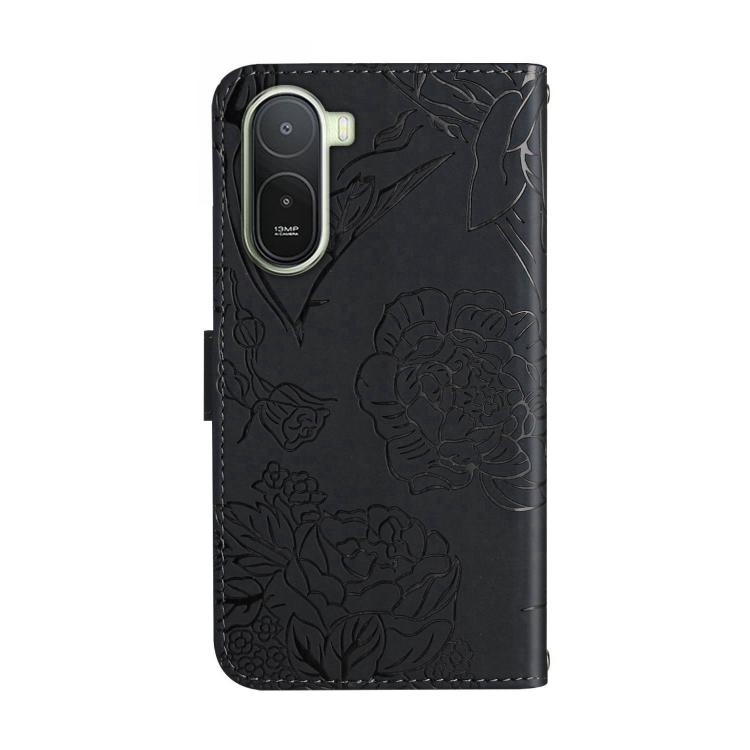 For Redmi A7 Pro 171mm / Poco C85x 5G Skin Feel Butterfly Embossed Flip Leather Phone Case