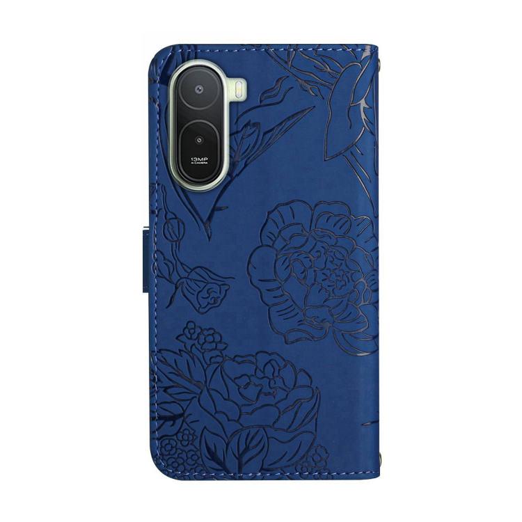 For Redmi A7 Pro 171mm / Poco C85x 5G Skin Feel Butterfly Embossed Flip Leather Phone Case