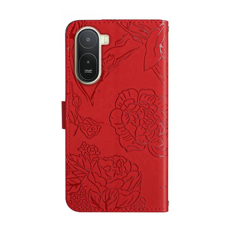 For Redmi A7 Pro 171mm / Poco C85x 5G Skin Feel Butterfly Embossed Flip Leather Phone Case