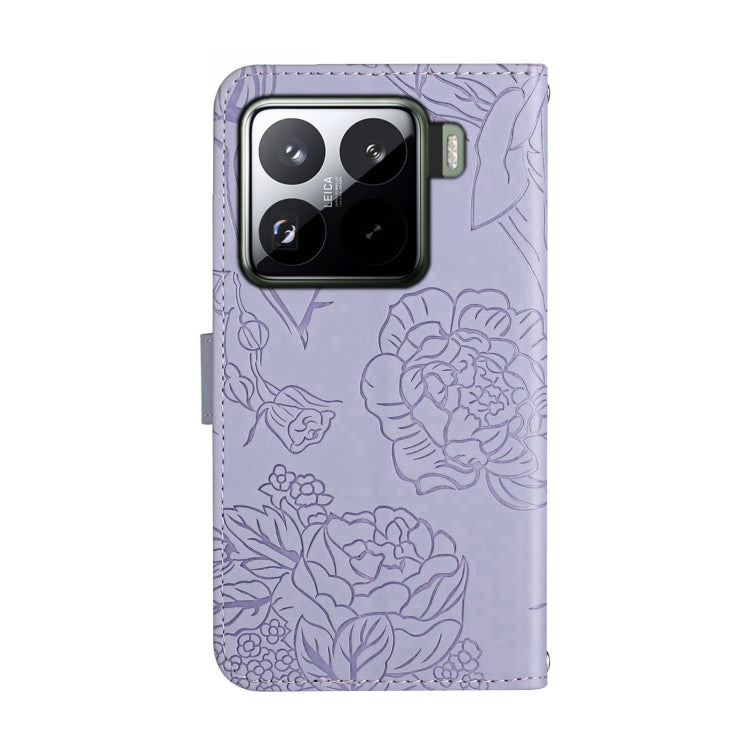 For Xiaomi 15 Pro Skin Feel Butterfly Embossed Flip Leather Phone Case