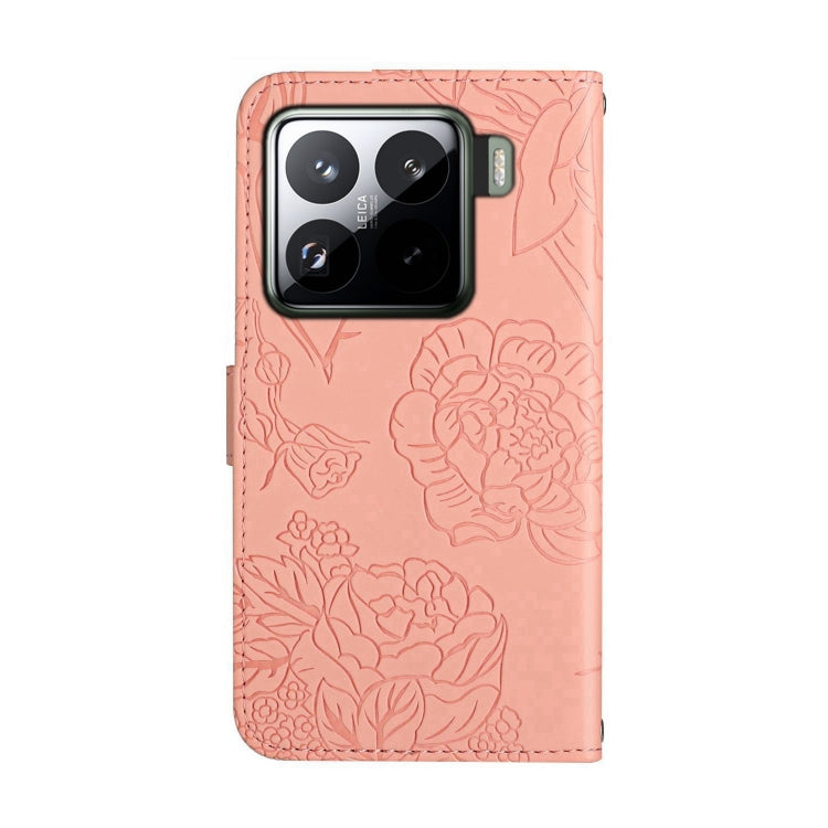 For Xiaomi 15 Pro Skin Feel Butterfly Embossed Flip Leather Phone Case